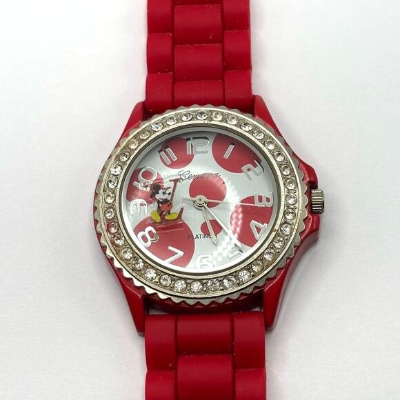 Red Poke a Dot Men's Watch - Picture 2 of 4